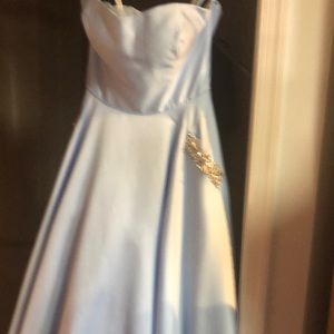 Sherri hill ball gown light blue